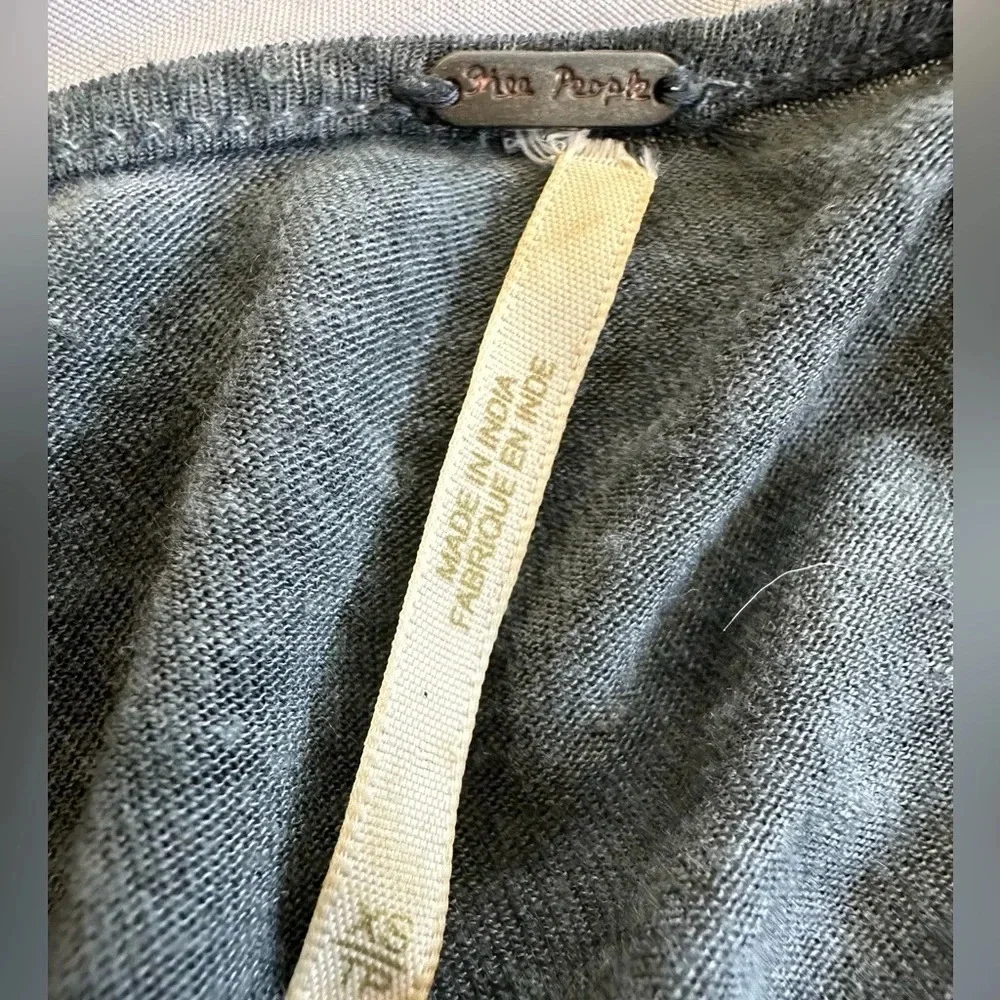 Free People embroidered phoenix lace sleeves Top - Picture 8 of 8
